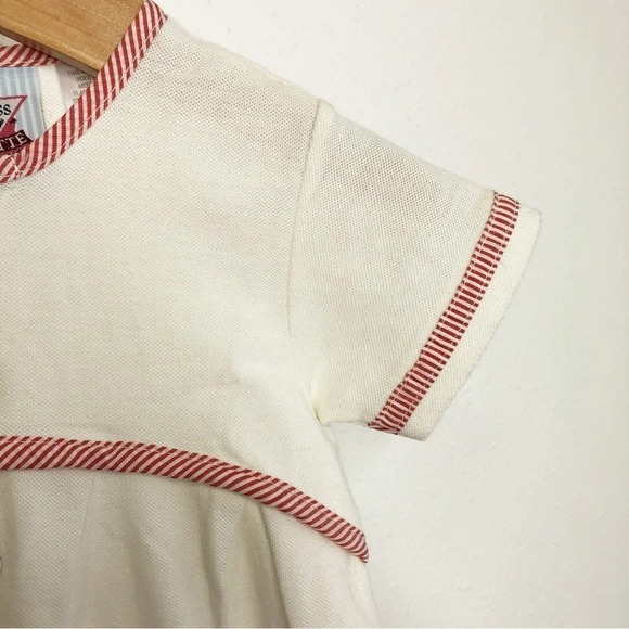 Vintage Baby Guess footie romper white w/ embroidered bears size 6 months - Picture 4 of 10